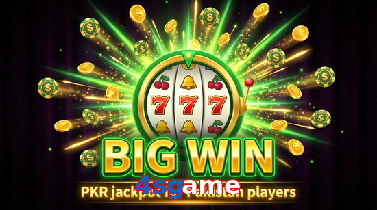 Big win animation on 4Sgame slot game